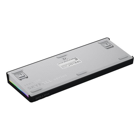 Hator skyfall wireless rgb mechanisch gaming toetsenbord (zwart, us lay-out (qwerty), hator aurum sterling, 65%, rgb, double shot abs, hot-swap, 2.4ghz | bluetooth | usb-c)
