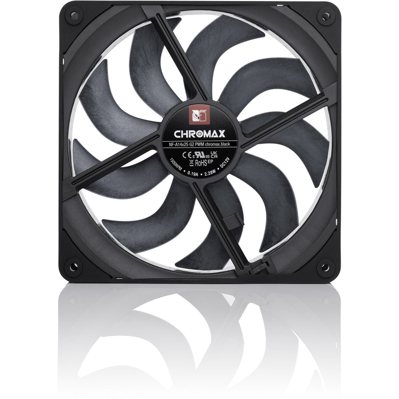 Afbeelding laden in galerijviewer, Noctua nf-a14x25 g2 pwm chromax.black case fan (zwart, 140 x 140 x 25 mm)
