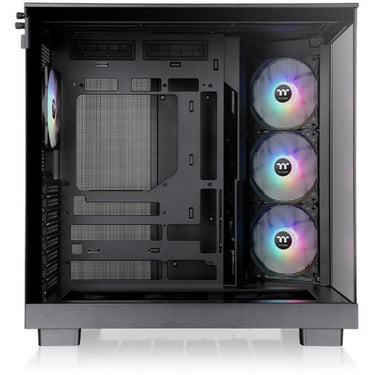 Thermaltake view 380 xl tg argb midi tower behuizing (zwart | 2x usb-a | 1x usb-c | rgb | tempered glass)