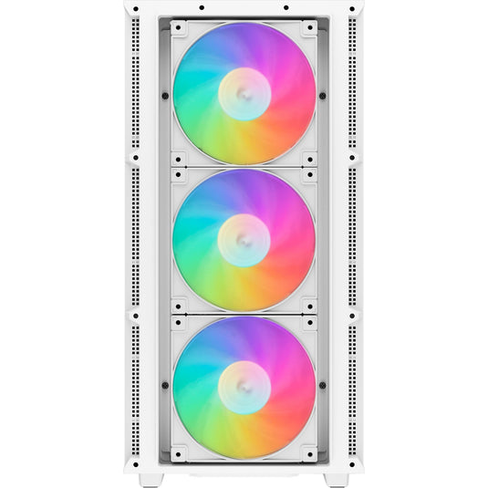 Deepcool ch560 midi tower behuizing (wit | 1x usb-a | 1x usb-c | rgb | tempered glass)