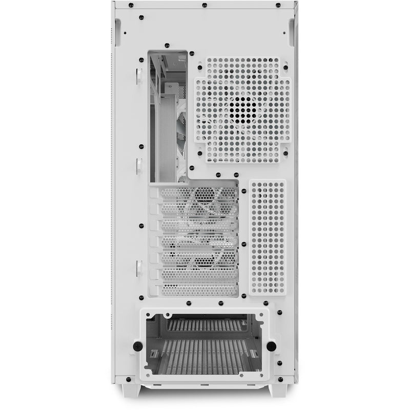 Load image into Gallery viewer, Sharkoon rebel c70g rgb midi tower behuizing (wit houtkleur | 2x usb-a | 1x usb-c | rgb | tempered glass)
