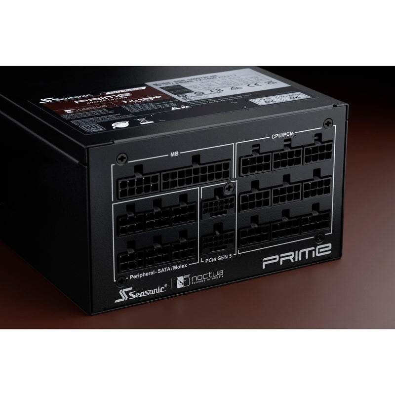Chargez l'image dans la visionneuse de la galerie, Seasonic prime tx-1600 noctua edition modulaire 1600 watt voeding (zwart, 2x 12vhpwr, 6x pcie)
