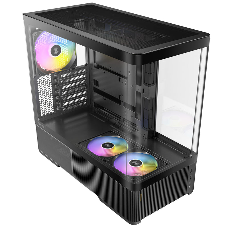 ギャラリービューアに画像をロードする, Antec c6 curve argb midi tower behuizing (zwart | 2x usb-a | 1x usb-c | tempered glass)
