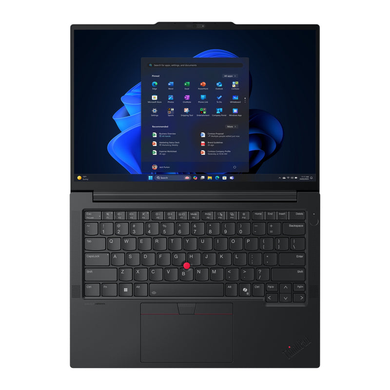 Load image into Gallery viewer, Lenovo thinkpad e14 gen 7 amd (21t0006qmh) 14 laptop (zwart | ryzen 7 250 | radeon 780m | 16 gb | 512 gb ssd)
