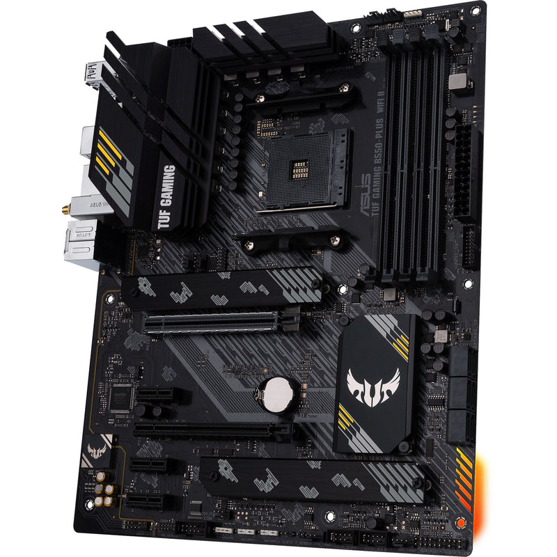 Chargez l'image dans la visionneuse de la galerie, Asus tuf gaming b550-plus wifi ii socket am4 moederbord (zwart, raid, gb-lan, wi-fi 6, bt, sound, atx)
