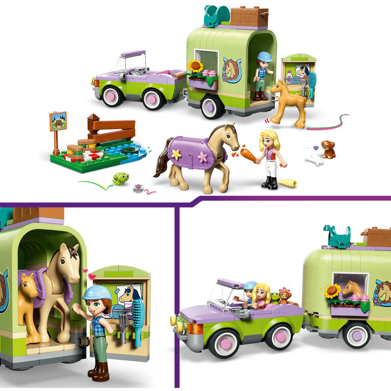 Load image into Gallery viewer, Lego friends 42695 trailer met paard en veulen
