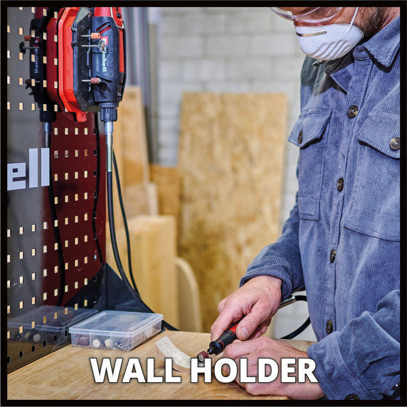 Load image into Gallery viewer, Einhell tc-mt 150 e slijp- graveermachine graveermachines (rood zwart, incl. 117-delige accessoireset in praktische opbergdoos)
