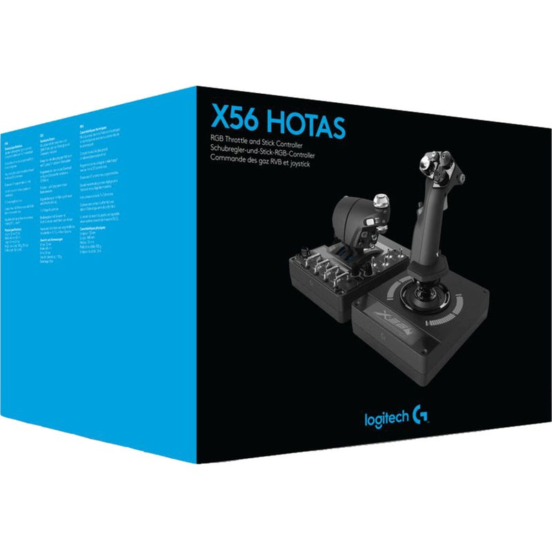 Load image into Gallery viewer, Logitech g x56 h.o.t.a.s. gaming hotas (zwart)
