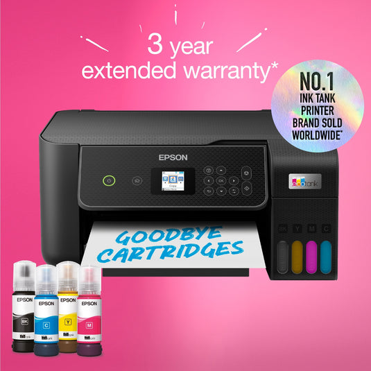 Epson ecotank et-2870 a4 multifunctionele wi-fi-printer met inkttank all-in-one inkjetprinter (zwart, scannen, kopiëren, inclusief tot 3 jaar inkt)