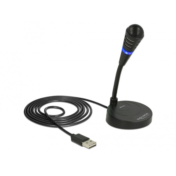 Chargez l'image dans la visionneuse de la galerie, Delock usb microfoon (zwart, plug play)
