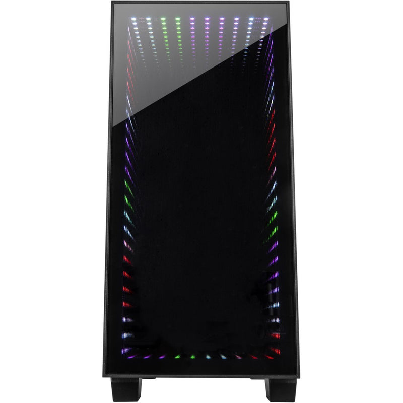 Load image into Gallery viewer, Inter-tech x-608 infinity micro midi tower behuizing (zwart | 1x usb-a | 1x usb-c | rgb | window)
