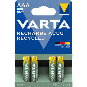 Varta aaa (micro hr03) oplaadbare batterij (4 stuks)