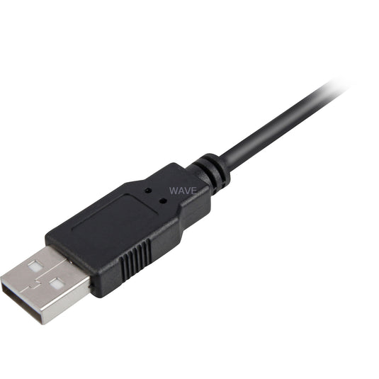 Sharkoon usb-a 2.0 > usb-b kabel (zwart, 5 meter)