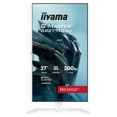 Iiyama g-master red eagle gb2771qsu-w1 27 gaming monitor (wit, 2x hdmi, displayport, 2x usb-a, 2x usb-c, 200 hz)