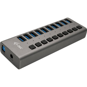 I-tec usb 3.0 charging hub 10 port + power adapter usb-hub (zwart)