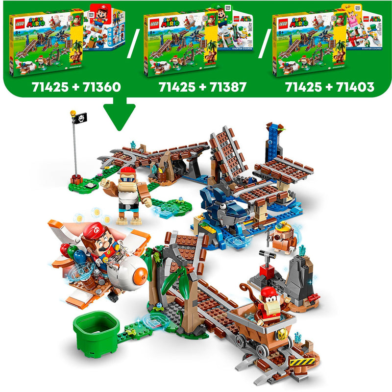 Load image into Gallery viewer, Lego super mario - uitbreidingsset: diddy kongs mijnwagenrit constructiespeelgoed (71425)
