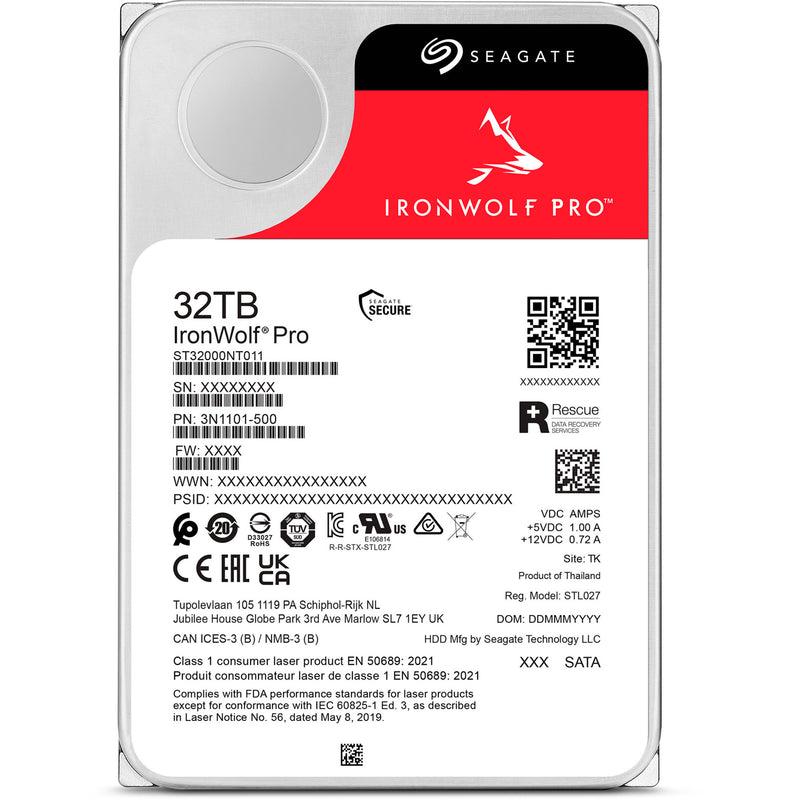 Chargez l'image dans la visionneuse de la galerie, Seagate ironwolf pro 32 tb harde schijf (sata 6 gb s, 3,5 )
