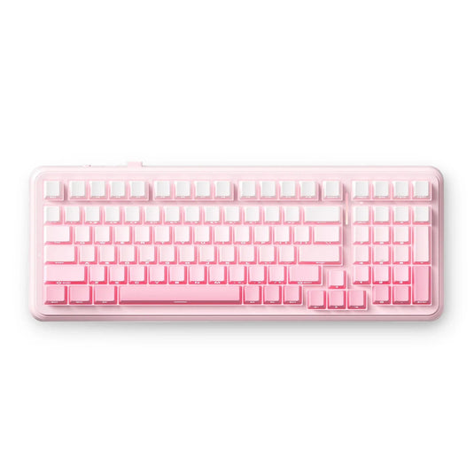 Mchose k99 v2 wireless mechanical pink, gaming toetsenbord (us lay-out)