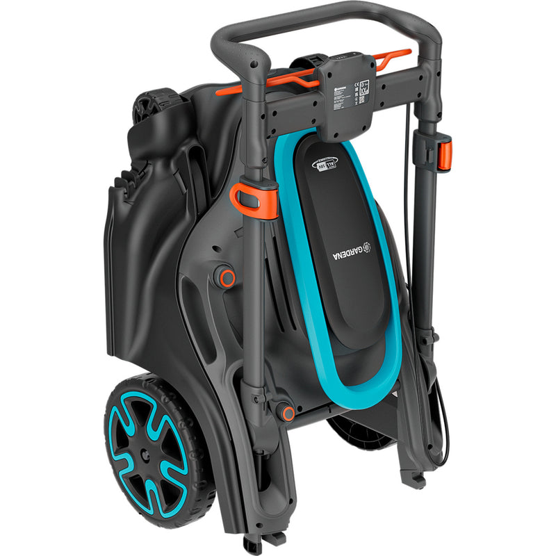 Load image into Gallery viewer, Gardena grasmaaier powermax duo 46 36v (zwart grijs, 2x accu en lader inbegrepen)
