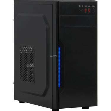 Inter-tech b-42 midi tower behuizing (zwart | 2x usb-a)