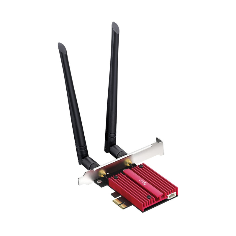 Load image into Gallery viewer, Cudy ax5400 wi-fi 6e bluetooth 5.3 pci-e wlan adapter (rood)
