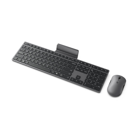 Lenovo 700 modern multi-device wireless combo desktopset (grijs, us lay-out (qwerty), 100%, 4000 dpi, 2.4 ghz, bt 5.3, usb-a)