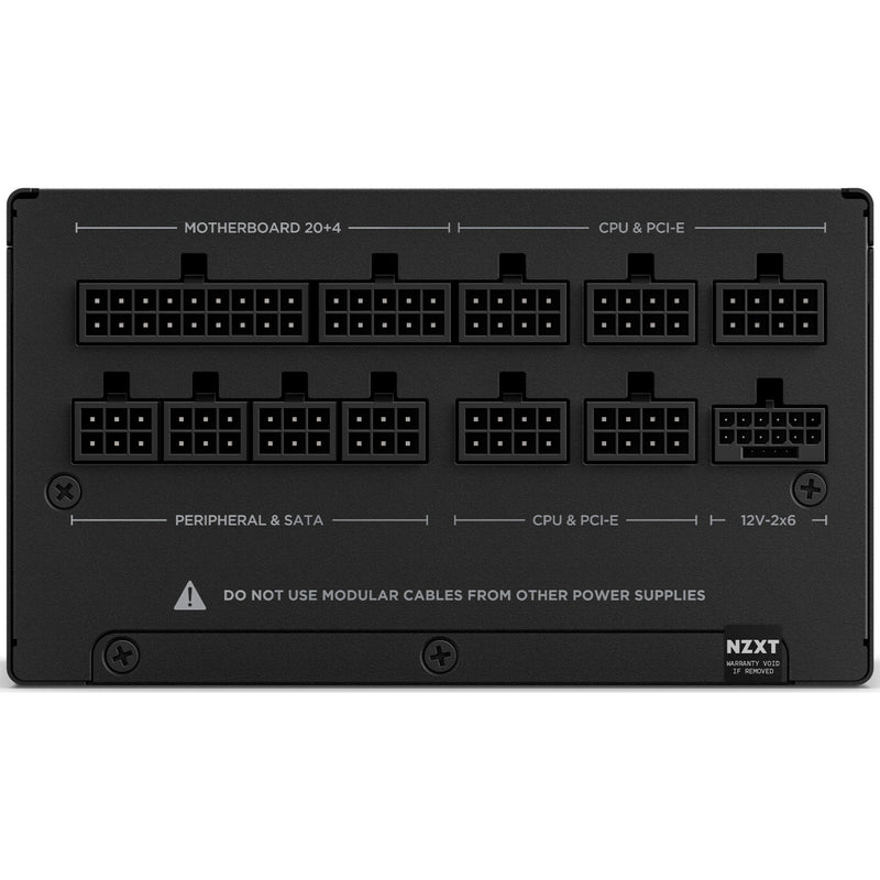 Load image into Gallery viewer, Nzxt c850 gold atx 3.1 modulaire 850 watt voeding (zwart, 1x 12v-2x6, 3x pcie)
