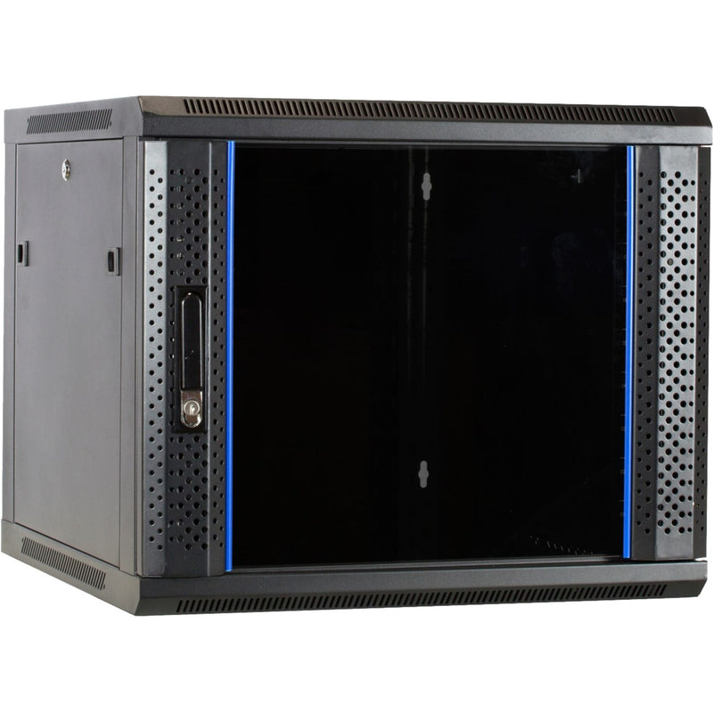 Load image into Gallery viewer, Dsi 9u wandkast met glazen deur - ds6609 server rack (zwart, 600 x 600 x 500mm)
