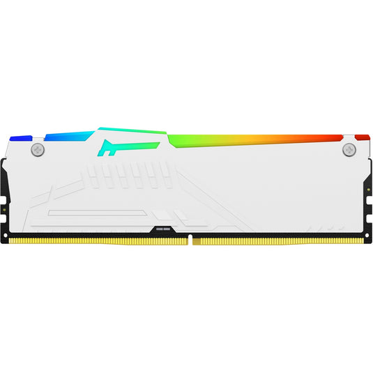 Kingston fury beast rgb 16 gb ddr5-5600 (1x 16 gb) werkgeheugen (wit, kf556c40bwa-16, xmp 3.0)