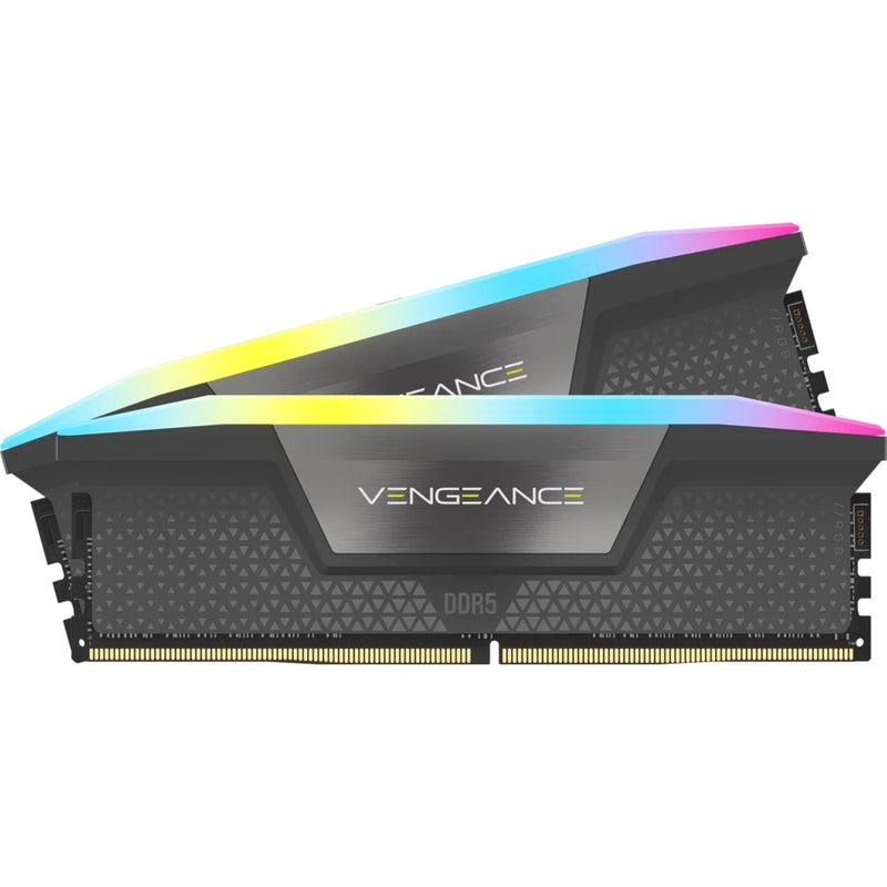 Afbeelding laden in galerijviewer, Corsair vengeance rgb 32 gb ddr5-6400 (2x 16 gb) werkgeheugen (zwart, cmh32gx5m2b6400z36, xmp, expo)

