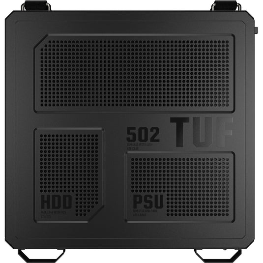 Asus tuf gaming gt502 horizon argb midi tower behuizing (zwart | 3x usb-a | 1x usb-c | tempered glass)