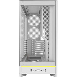 Montech hs02 midi tower behuizing (wit | 2x usb-a | 1x usb-c | rgb | tempered glass)