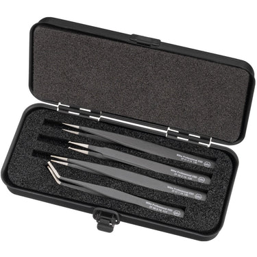 Wiha smd-pincetset professional esd grijptang (zwart)