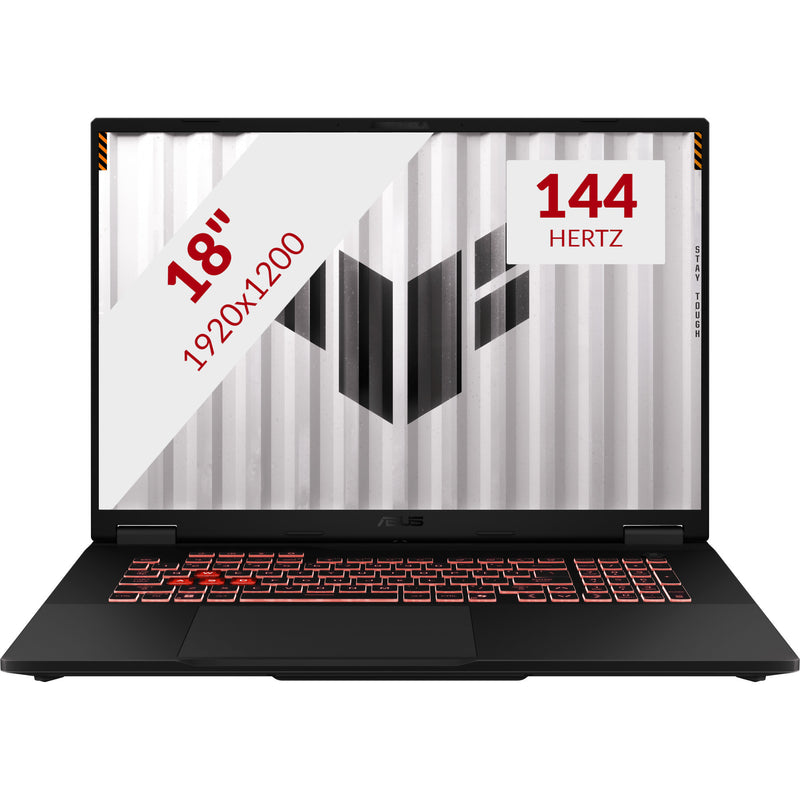 ギャラリービューアに画像をロードする, Asus tuf gaming a18 fa808up-s8011w 18 gaming laptop (zwart grijs | r7 260 | rtx 5070 | 16 gb | 1 tb ssd)
