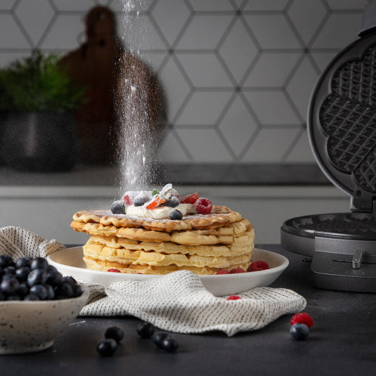 Princess 132380 wafelmaker deluxe wafelijzer (grijs)