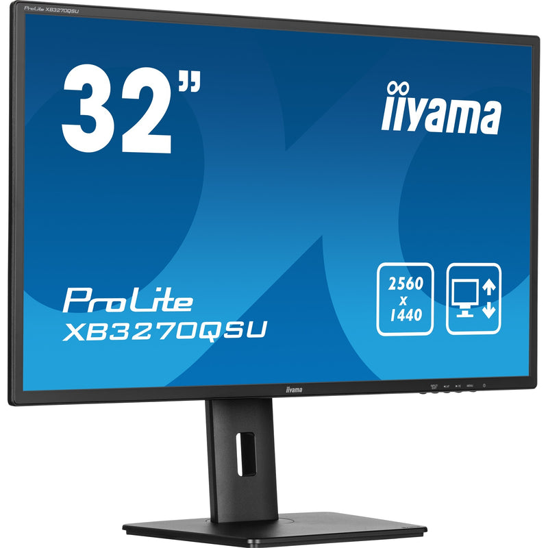 Load image into Gallery viewer, Iiyama prolite xb3270qsu-b1 31.5 monitor (zwart, hdmi, displayport, 3x usb-a, usb-b)
