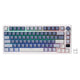 Royal kludge m75 draadloos gaming toetsenbord (us lay-out (qwerty), 75%, ocean blue, brown switch, rgb, hot swap, 2.4 ghz | usb-c | bluetooth)