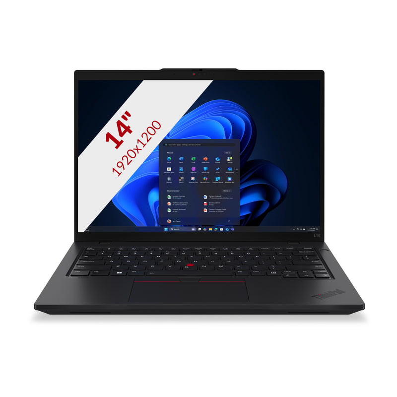 Load image into Gallery viewer, Lenovo thinkpad l14 gen 6 intel (21s6006tmh) 14 laptop (zwart | core ultra 5 225u | intel graphics | 16 gb | 512 gb ssd)
