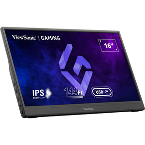 Viewsonic vx1654 draagbare gaming monitor 16 (zwart, 1x micro-hdmi, usb-c, sound, 144 hz)