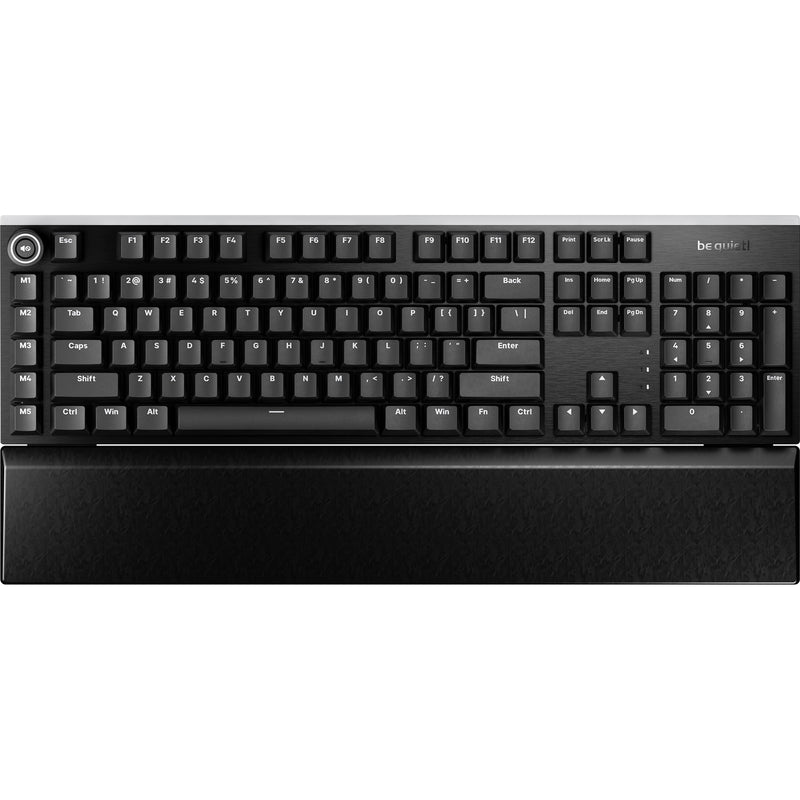 Afbeelding laden in galerijviewer, Be quiet! light mount silent linear rgb mechanisch gaming toetsenbord (zwart, us lay-out (qwerty), silent linear, 100%, argb, pbt double-shot keycaps)
