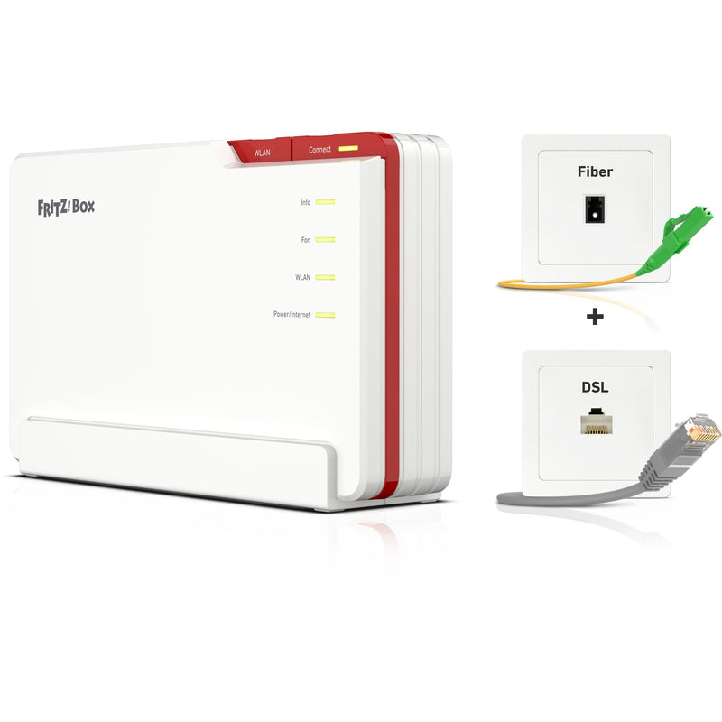 Load image into Gallery viewer, Fritz! box 5690 pro edition international router (wit rood, mesh wi-fi)
