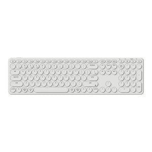 Keychron b5 pro-k8 toetsenbord (wit, us lay-out (qwerty), scissor switches, 100%, abs keycaps, 2.4 ghz bluetooth usb)