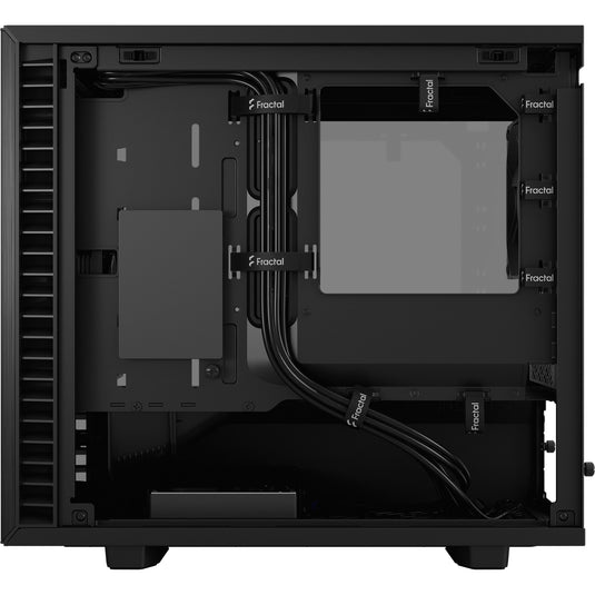 Fractal design define 7 nano black tg light tint midi tower behuizing (zwart | 4x usb-a | 1x usb-c | window)