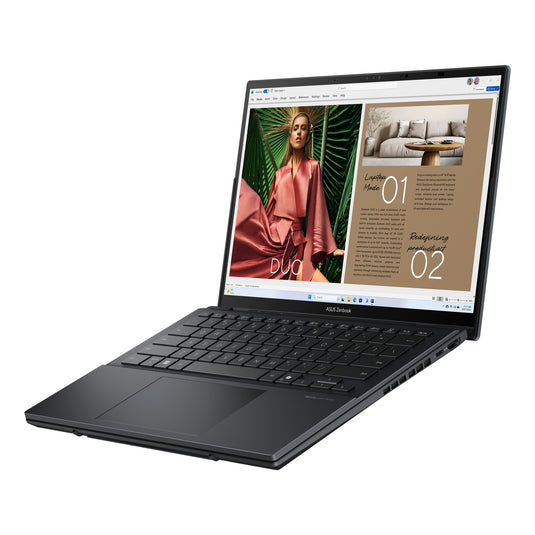 Asus zenbook duo ux8406ca-ql038w 14 copilot+ 2-in-1 laptop (grijs | ultra 7 255h | arc 140t | 32 gb | 1 tb ssd | oled | touch)