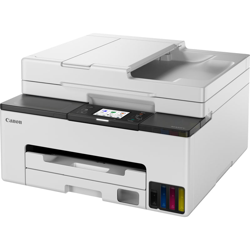 Afbeelding laden in galerijviewer, Canon maxify gx2051-kleureninkjetprinter met navulbare megatank all-in-one inkjetprinter met faxfunctie (wit, printen, kopiëren, scannen, faxen, wi-fi)
