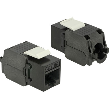 Delock keystone module rj45 jack > lsa cat.6a utp (zwart)