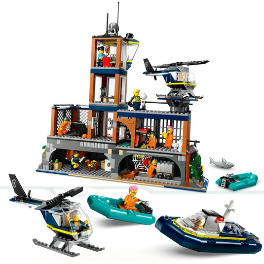Lego city politiegevangeniseiland politie speelgoed met voertuigen en dieren figuren 60419