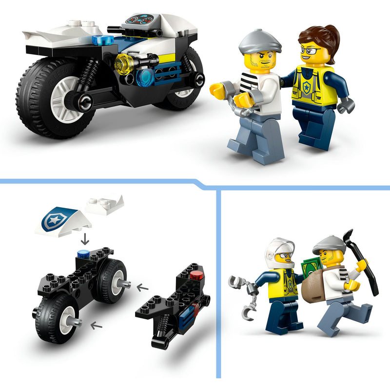 Load image into Gallery viewer, Lego city 60455 achtervolging op politiemotor
