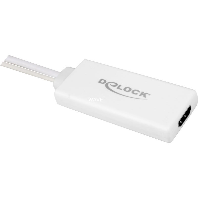 Afbeelding laden in galerijviewer, Delock vga (male) + usb-a (male) naar hdmi (female) adapter (wit, 0,25 meter)
