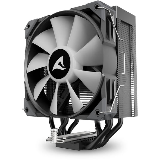 Sharkoon a50 rgb cpu-koeler (zwart, 4-pins pwm fan-connector)